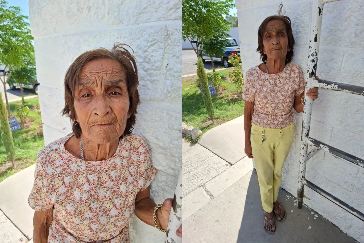 Buscan a familiares de Gloria; estaba extraviada