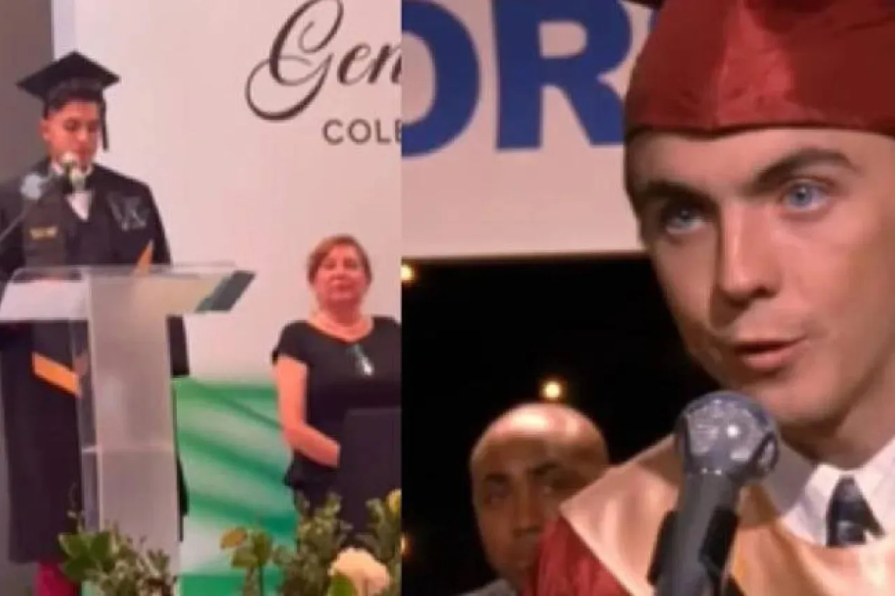 Chihuahuense recrea discurso de Malcolm y se vuelve viral en su graduación