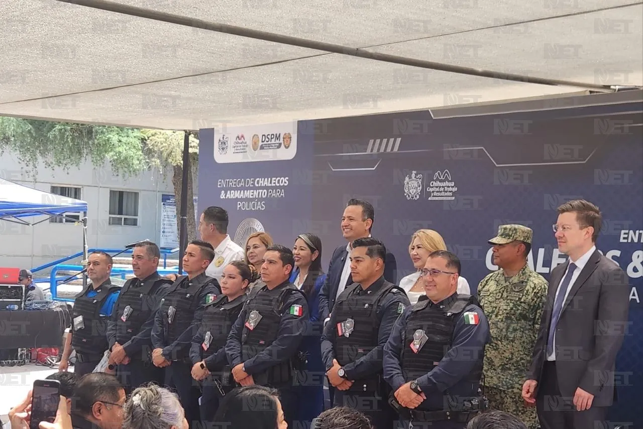Invierten 5.8 mdp en equipamiento para policías municipales de Chihuahua