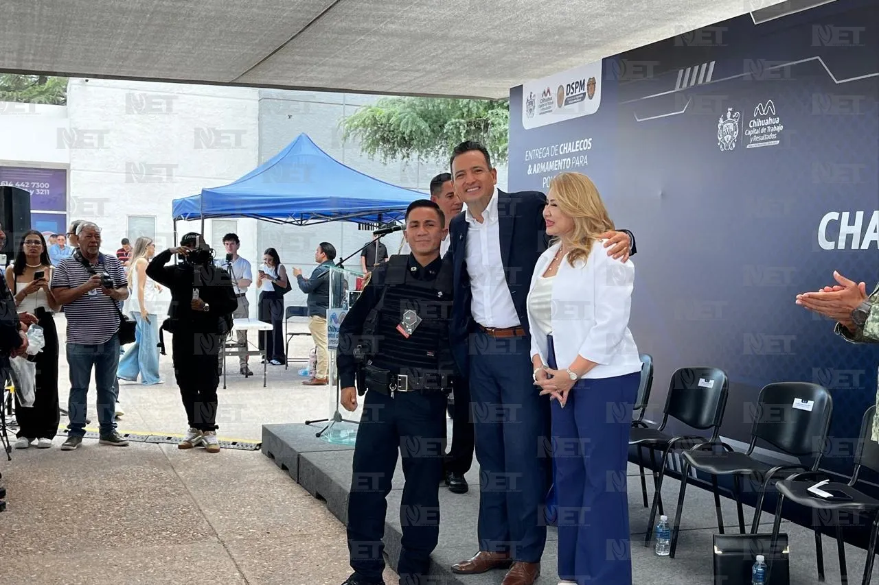 Invierten 5.8 mdp en equipamiento para policías municipales de Chihuahua