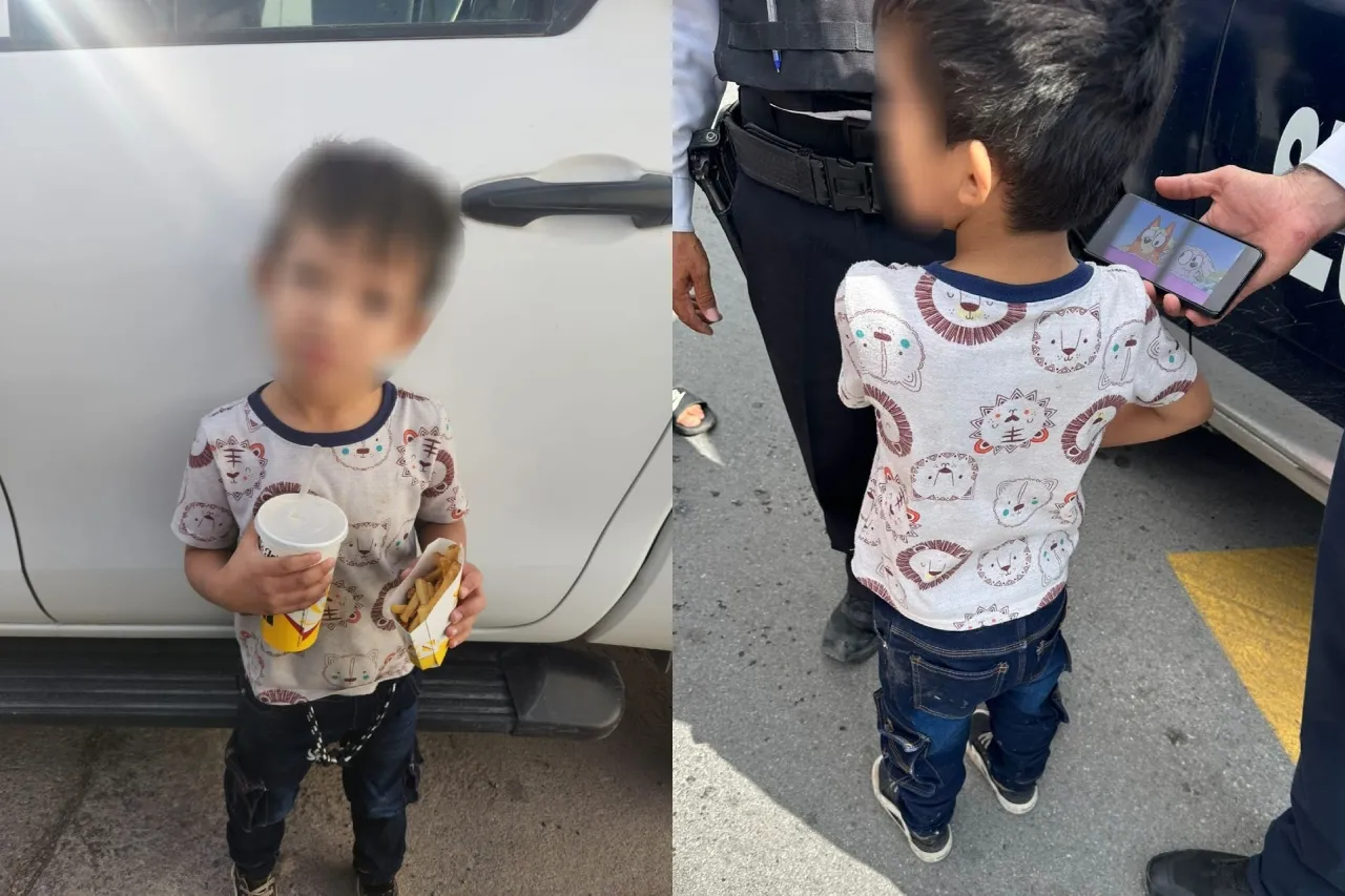 Aseguran a niño que caminaba solo en calles de Juárez