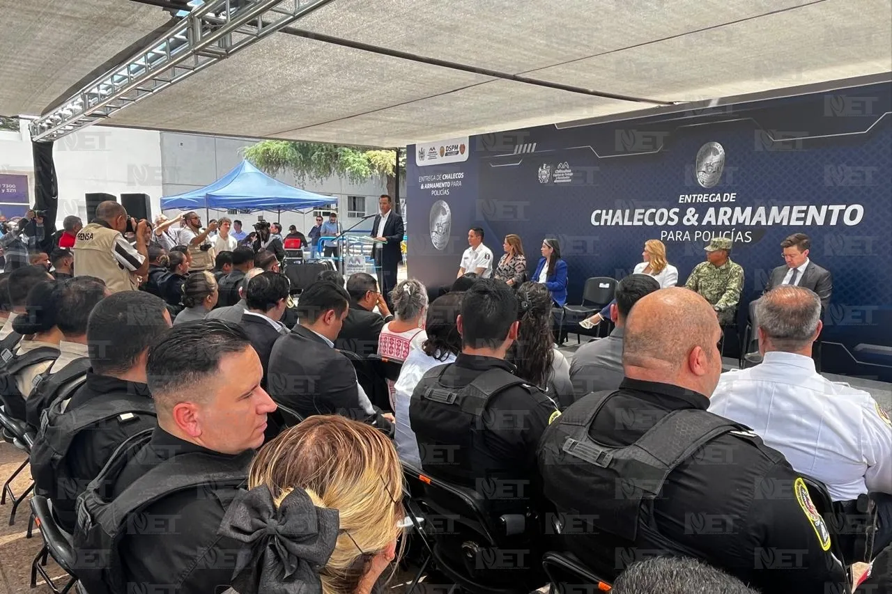 Invierten 5.8 mdp en equipamiento para policías municipales de Chihuahua
