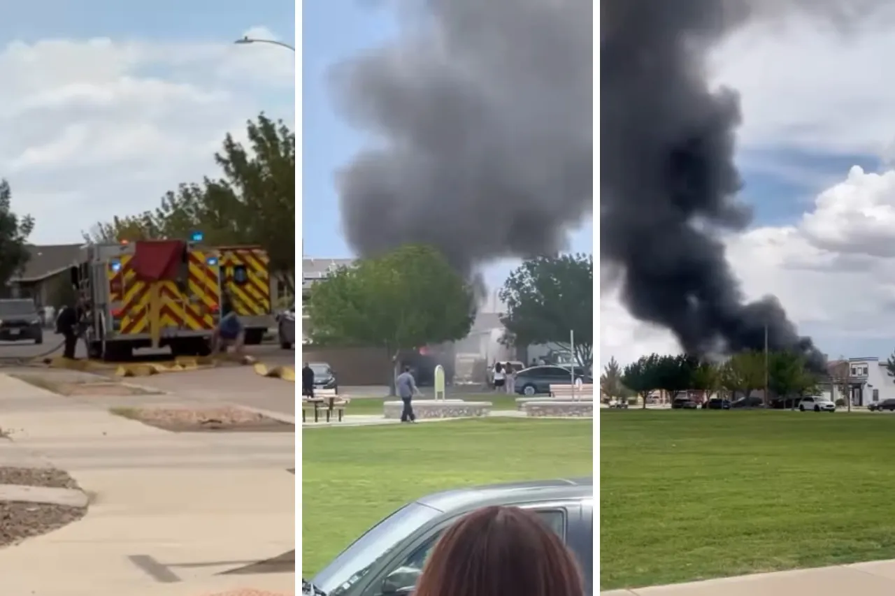Video: Se incendia casa rodante junto a vivienda en El Paso
