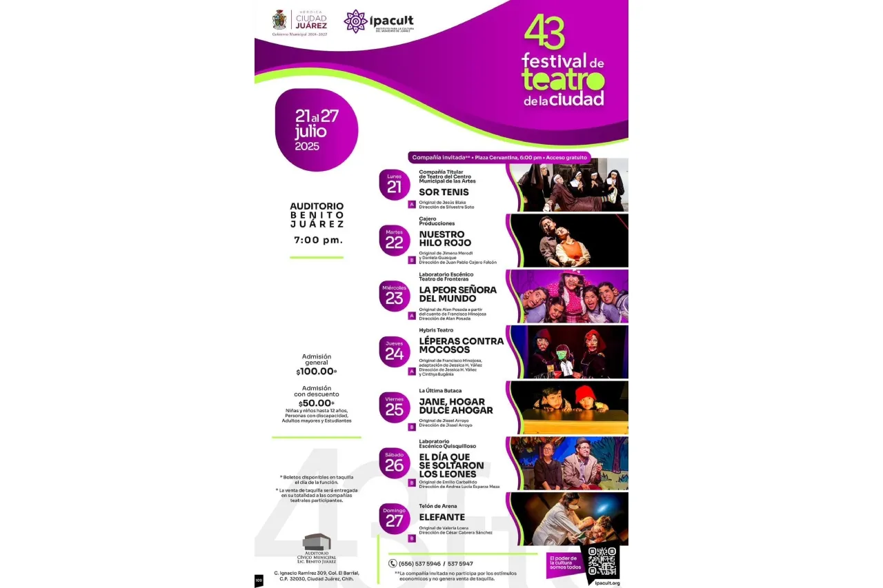 Empieza el lunes cartelera del Festival de Teatro de la Ciudad