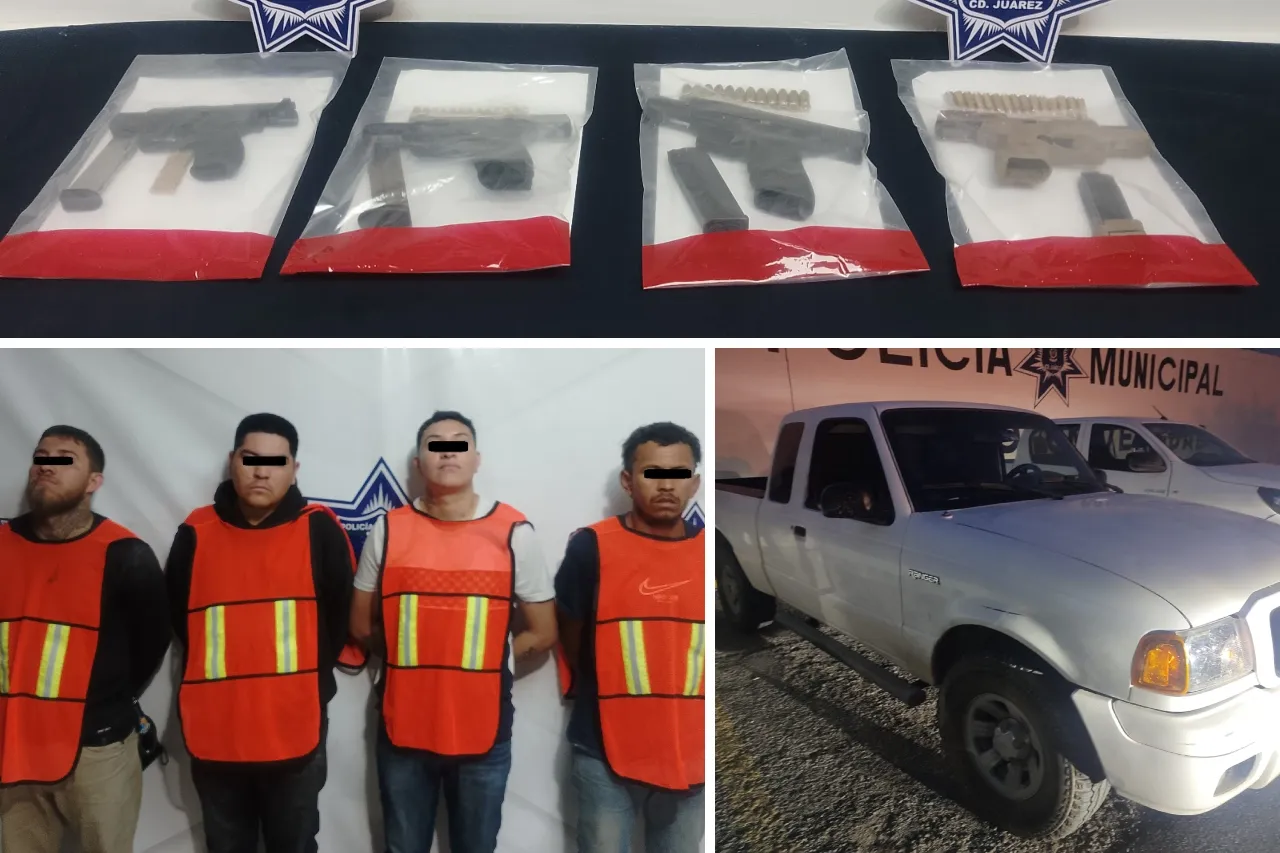 Juárez: Policías rescatan a secuestrado y arrestan a 4 hombres
