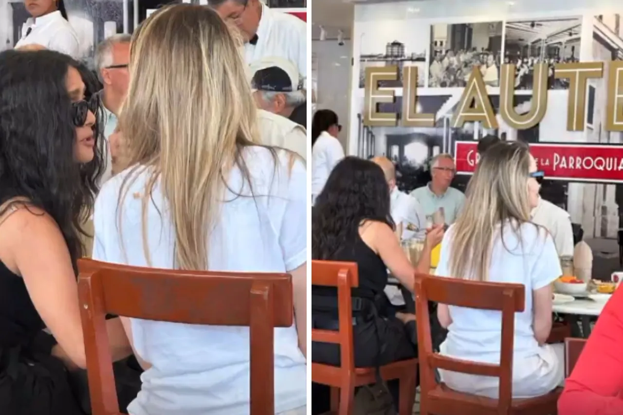 Captan a Salma Hayek y Angelina Jolie comiendo huevo con frijoles en Veracruz