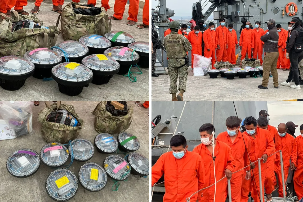 Ecuador incauta 14 toneladas de droga en el mar con apoyo de Estados Unidos