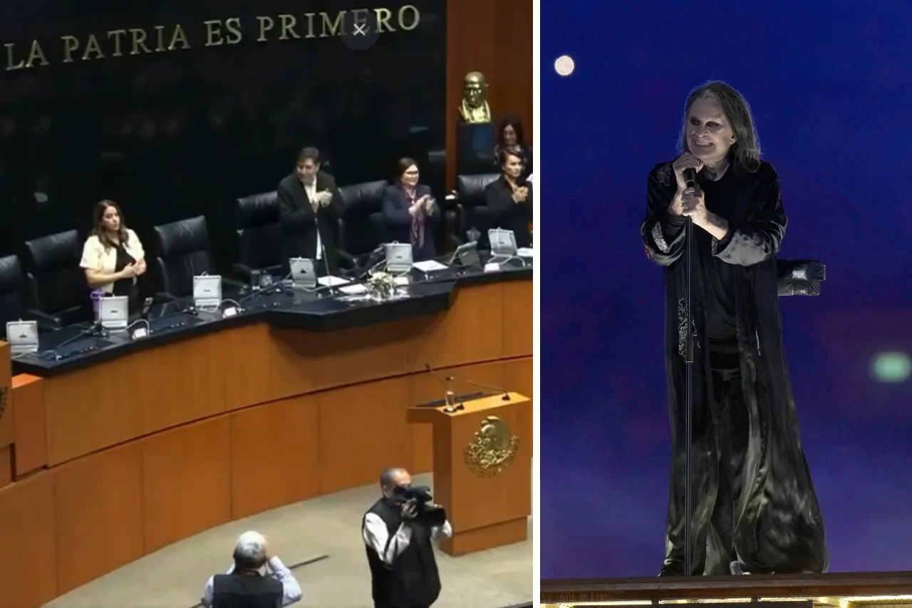 Video: Rinden minuto de aplausos en honor a Ozzy Osbourne en el Senado de México