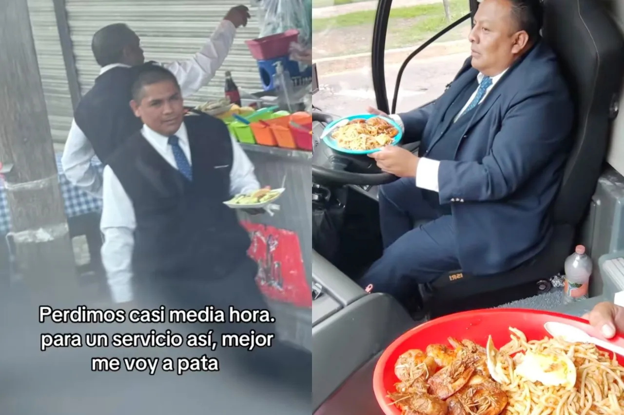 Quema a choferes por bajarse a comer y empresa responde mandándoles su lonche