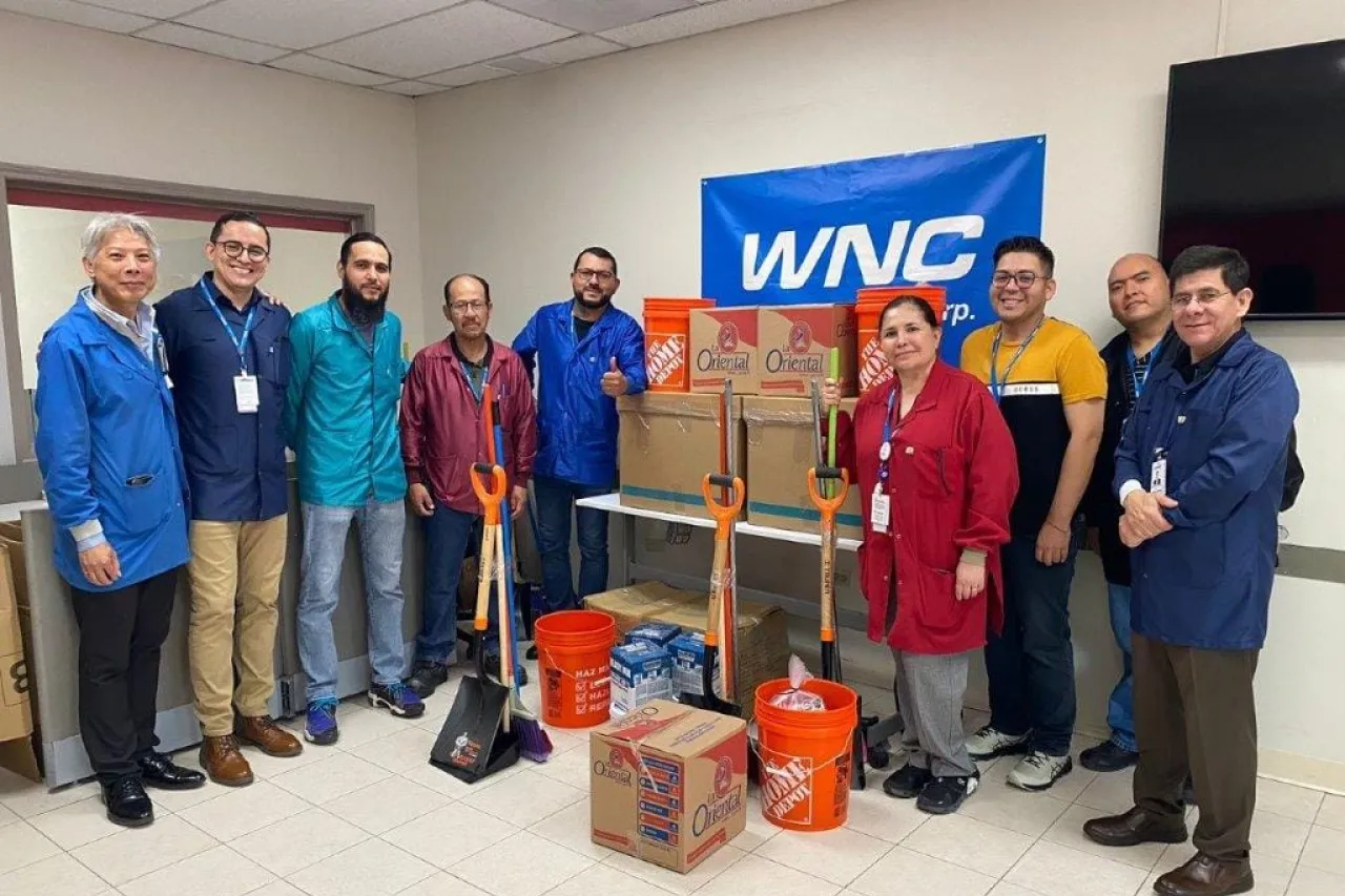 Maquiladora WNC y su personal benefician colaboradores afectados por lluvias