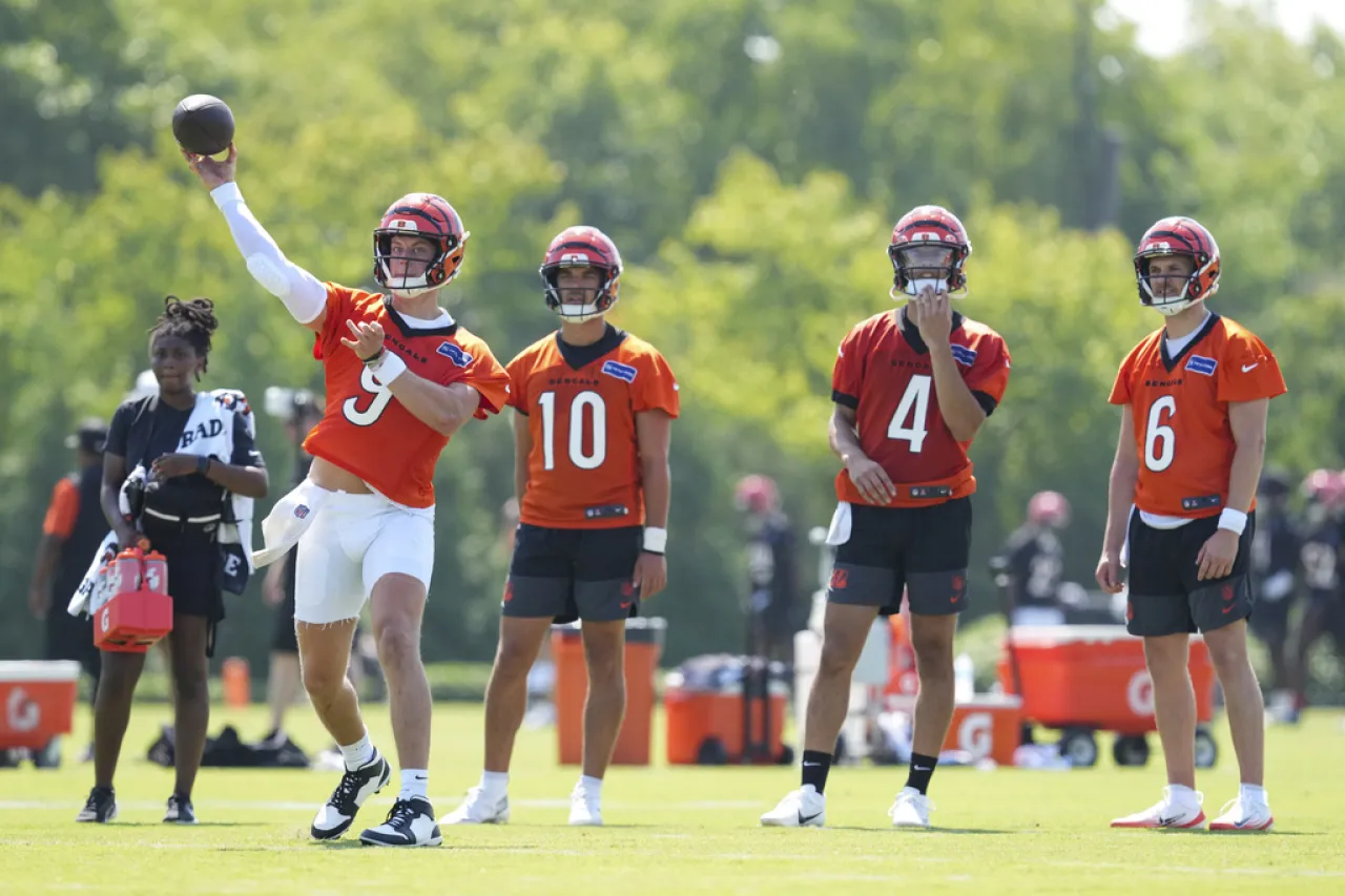 Burrow ve un futuro prometedor para la ofensiva de Bengals