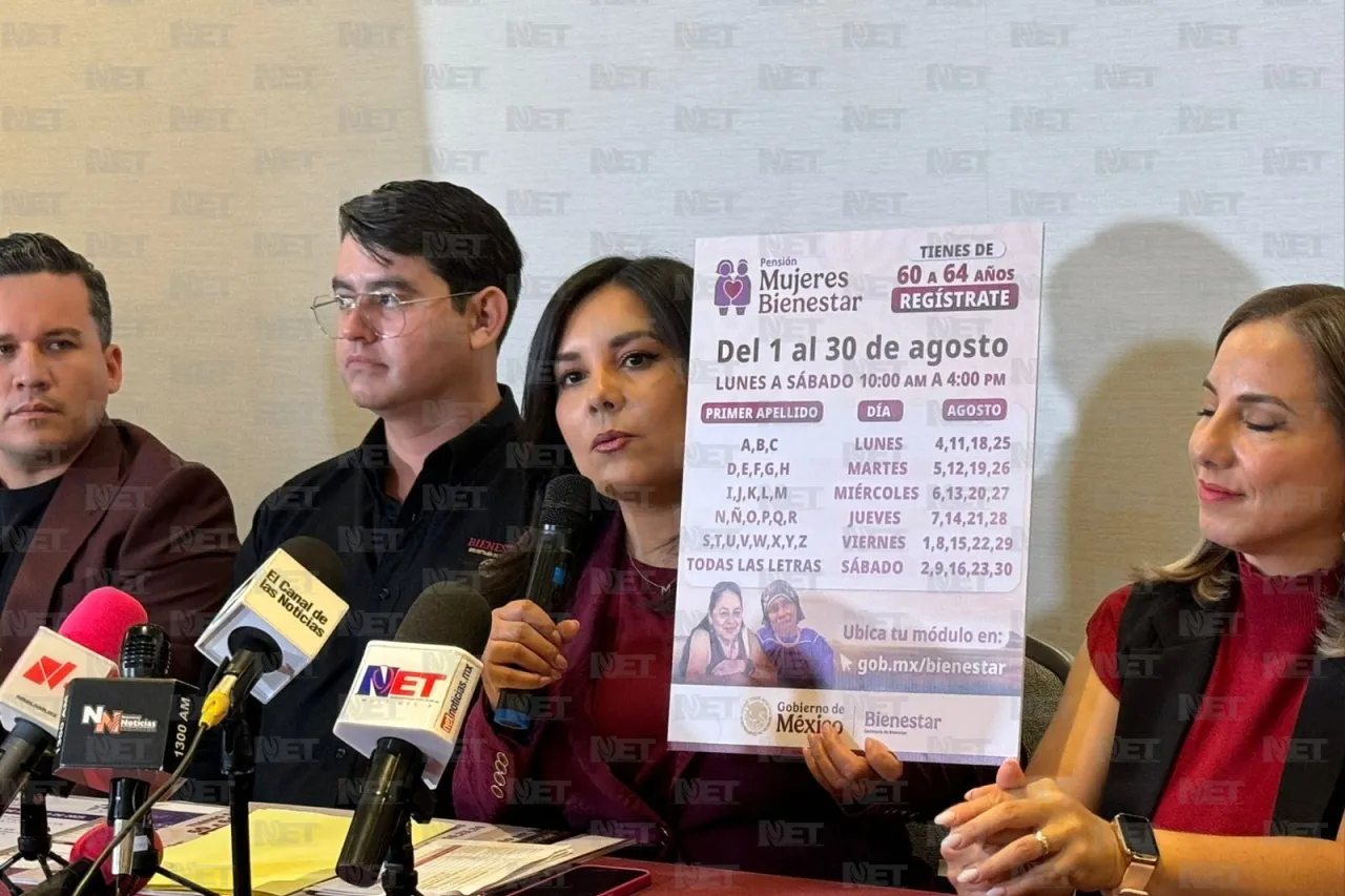 Habrá 11 módulos para registro a Mujeres Bienestar de 60 años