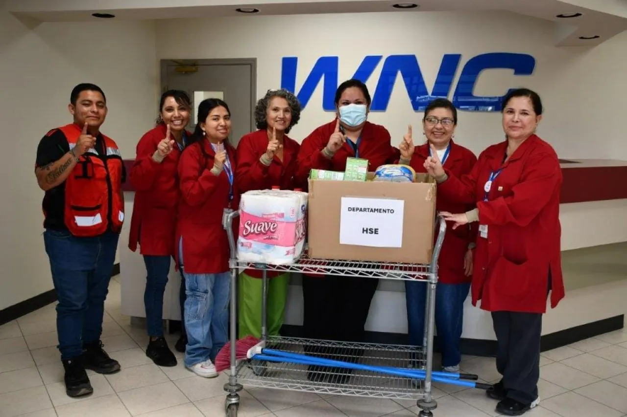Maquiladora WNC y su personal benefician colaboradores afectados por lluvias