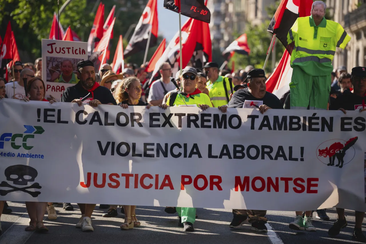 Trabajadores al aire libre exigen protección por calor extremo en Europa
