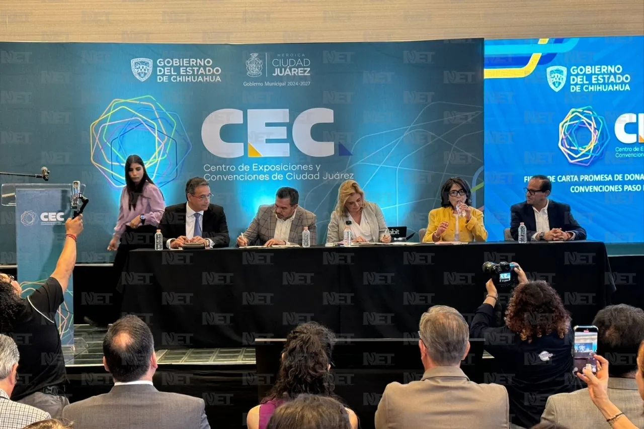 Firman carta de donación para construir el Centro de Convenciones Paso del Norte