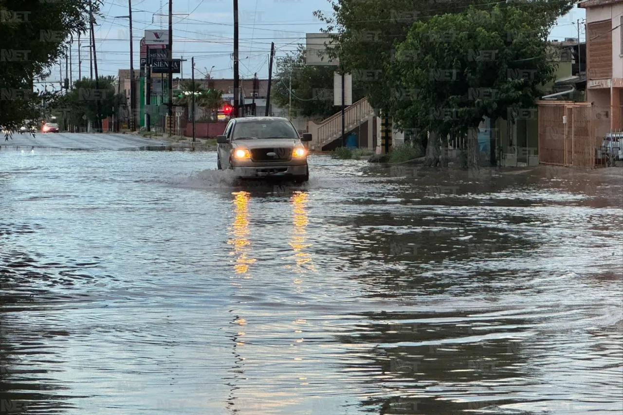 Encharcada parte norte de la ciudad