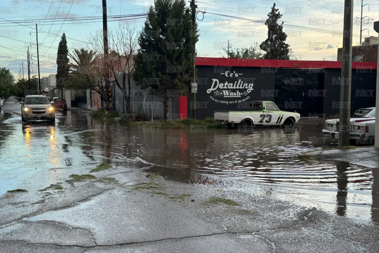 Encharcada parte norte de la ciudad
