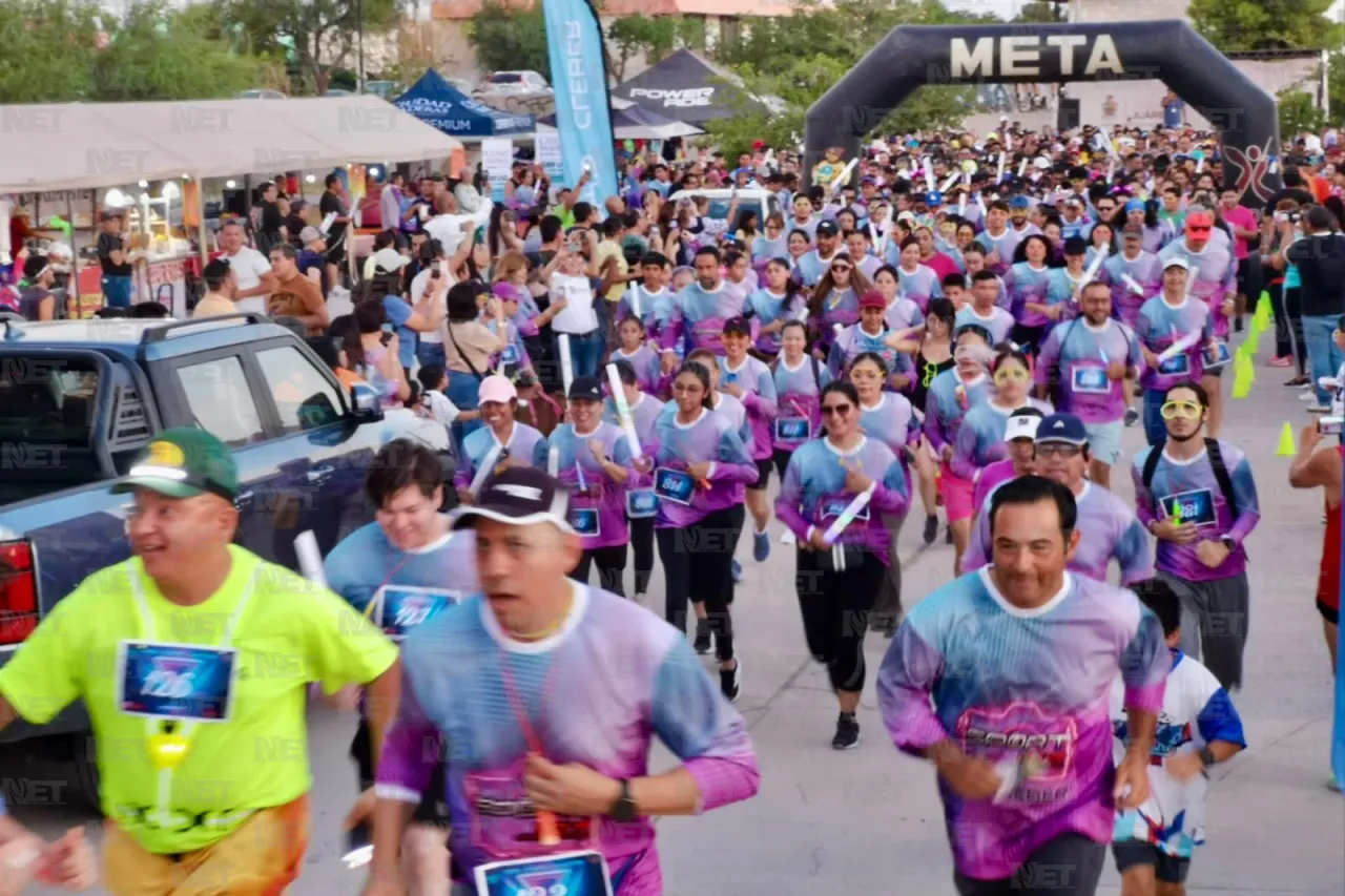 Así se vivió ayer la 'Neon Race'