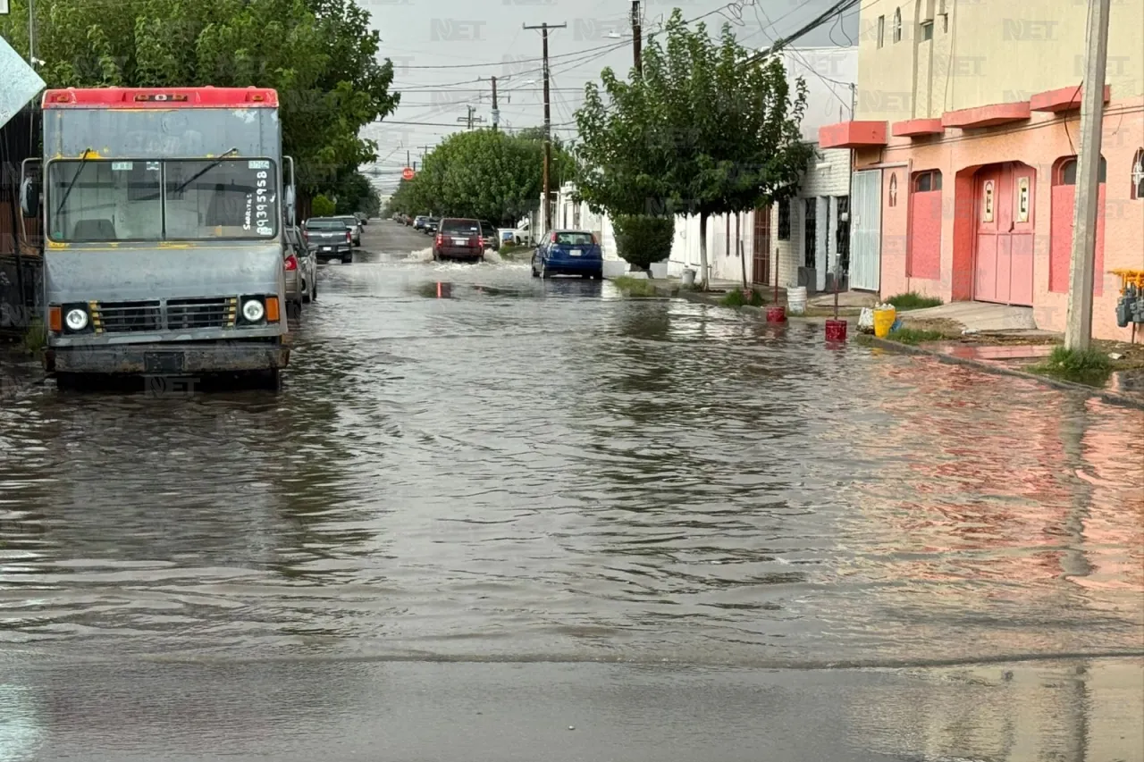 Encharcada parte norte de la ciudad