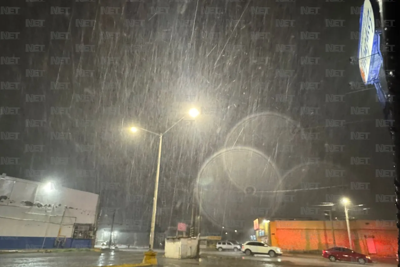 Cae aguacero al poniente de la ciudad