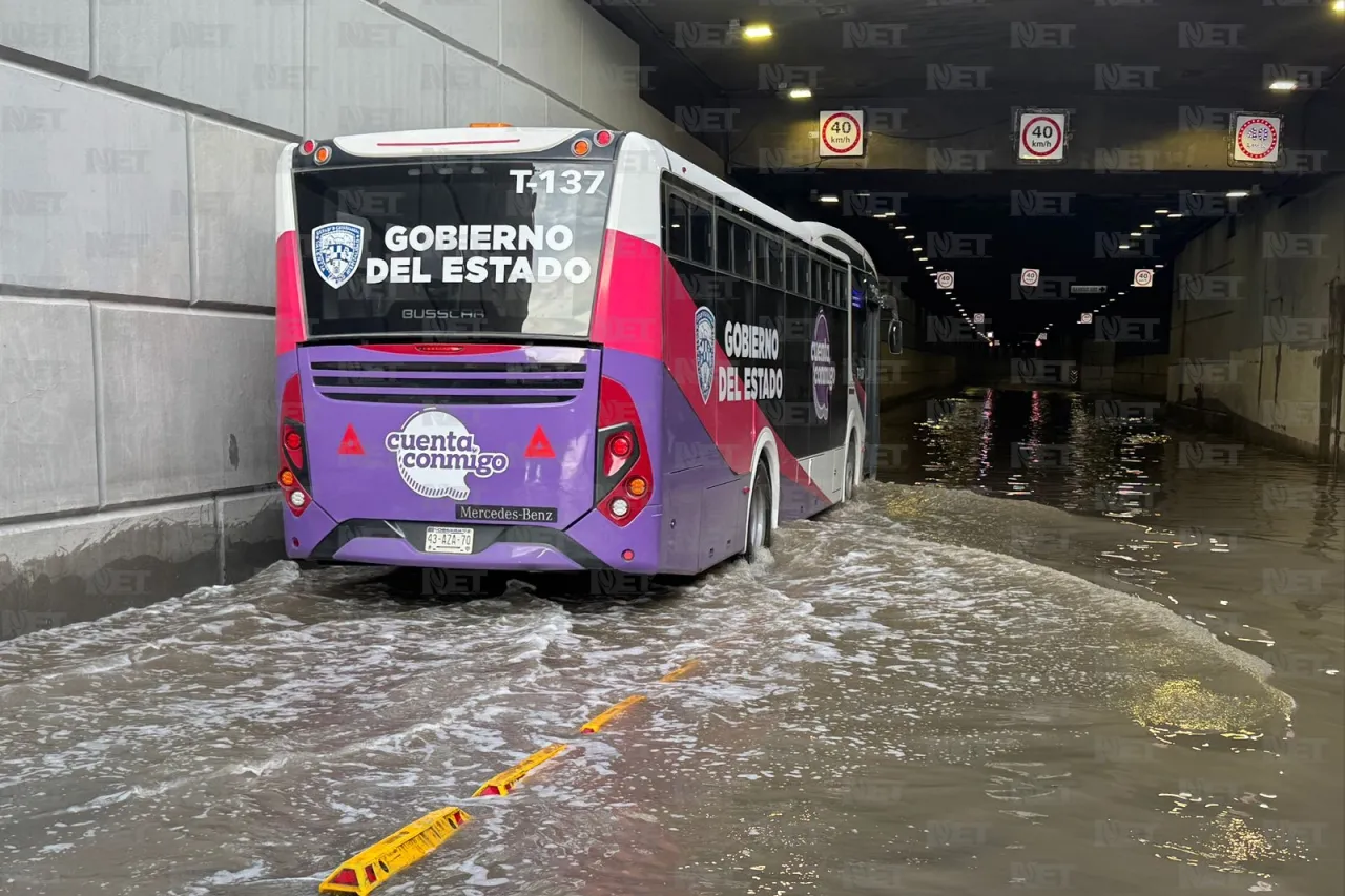 Aún cerrado paso a desnivel de 16 de Septiembre por lluvias