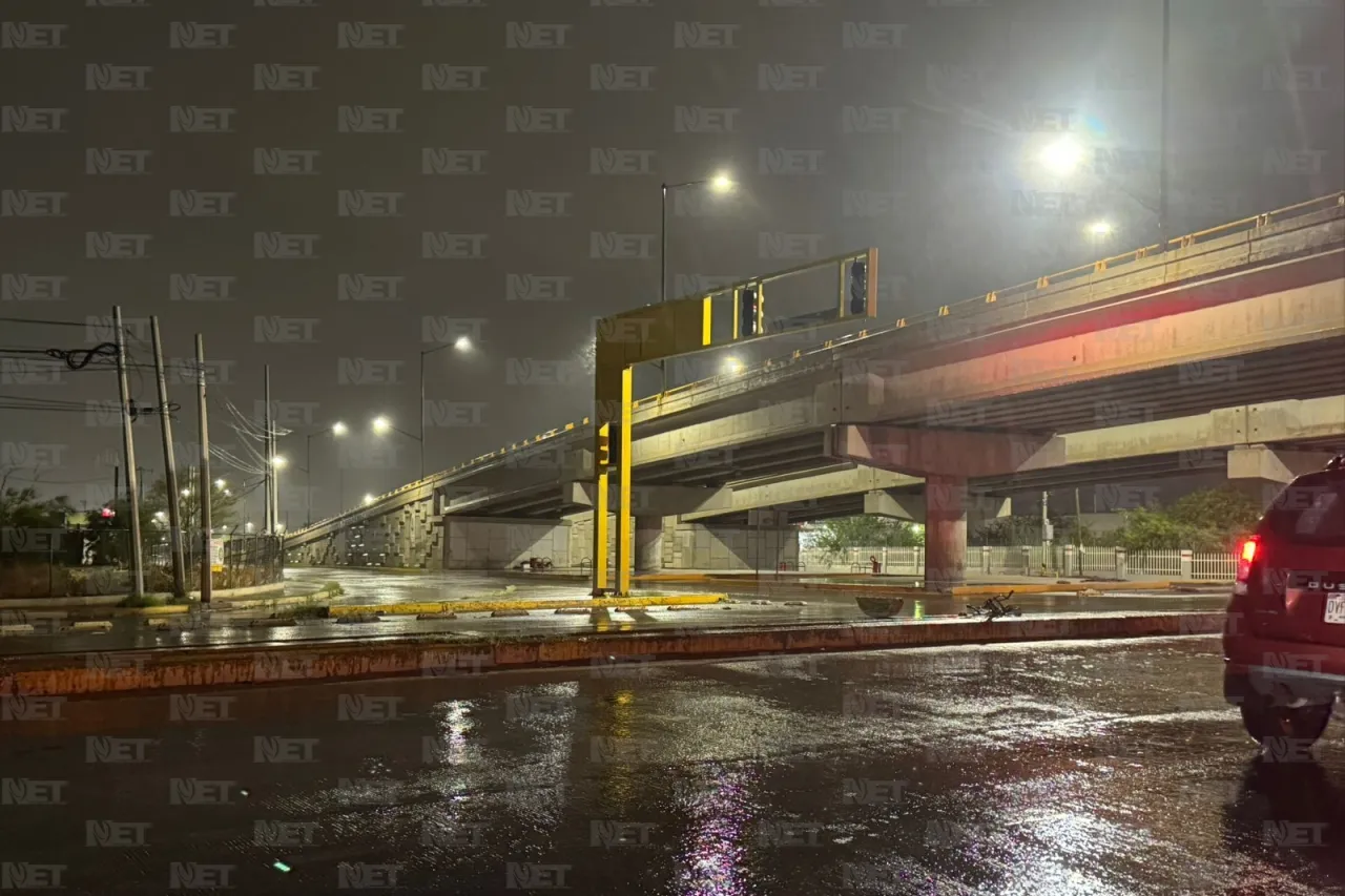 Cae aguacero al poniente de la ciudad
