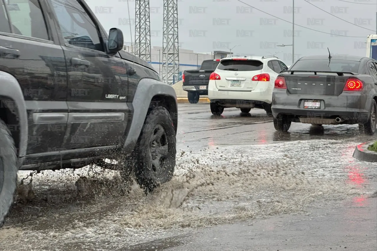 Se encharcan Las Torres tras lluvia