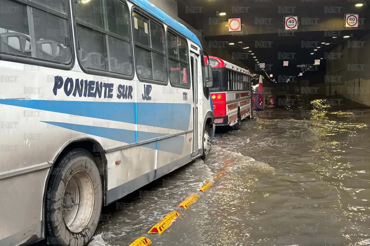 Aún cerrado paso a desnivel de 16 de Septiembre por lluvias