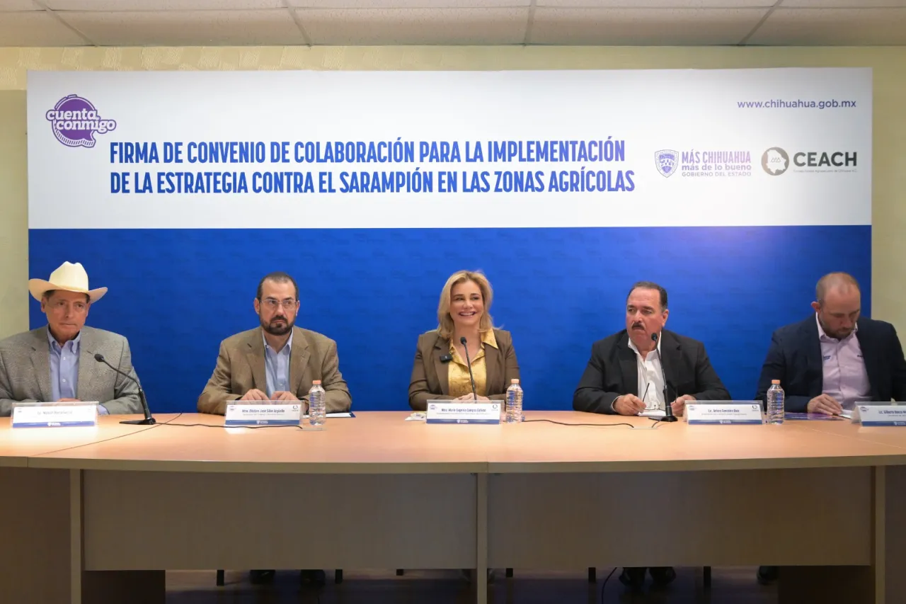 Maru Campos integra a productores a lucha vs sarampión
