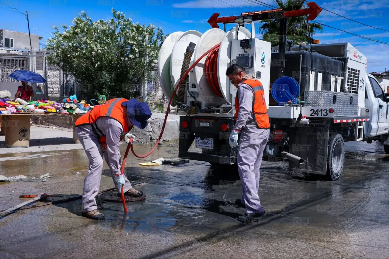 Cierra hoy JMAS varias calles para atender brote de aguas negras