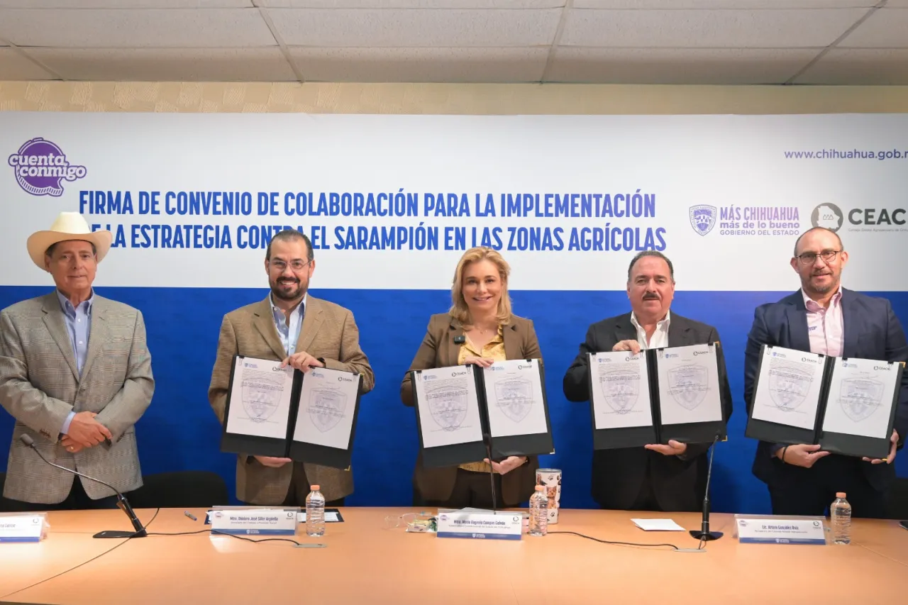 Maru Campos integra a productores a lucha vs sarampión