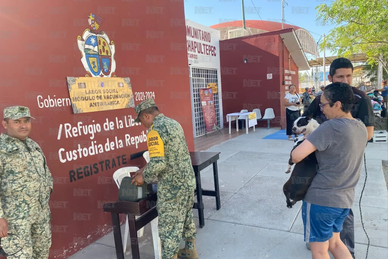 Realiza Ejército Mexicano labor social en Granjas de Chapultepec