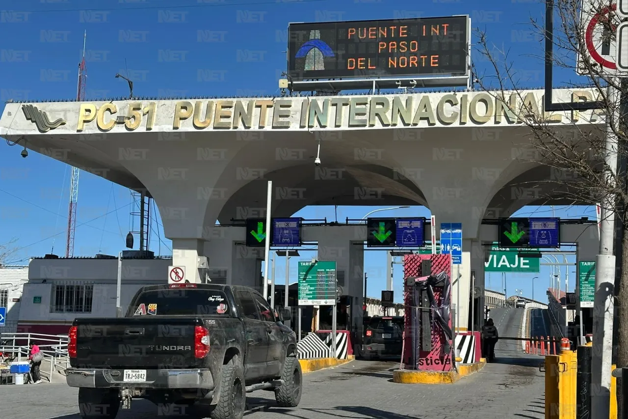 Baja afluencia en cruces internacionales este domingo