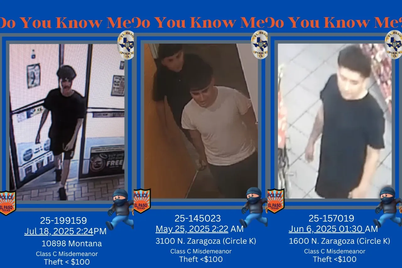¿Conoces a estos bandidos? Los busca la Policía de El Paso por robo de alcohol