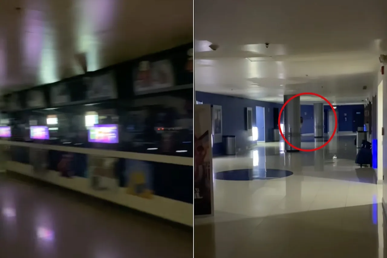 Capta escalofriante espectro en Cinépolis al salir de la última función