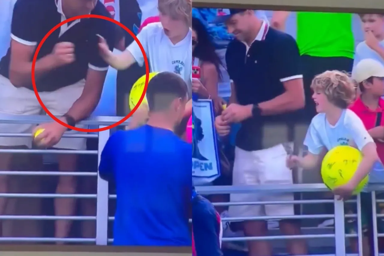 Empresario arrebata gorra a niño en juego de tenis y karma se lo cobra caro