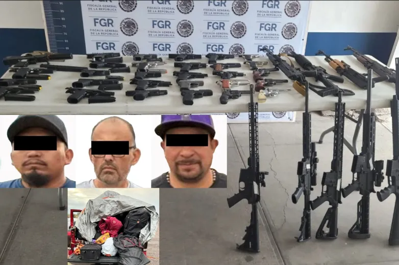 Vinculan a proceso a 3 detenidos con armas de fuego en Camargo