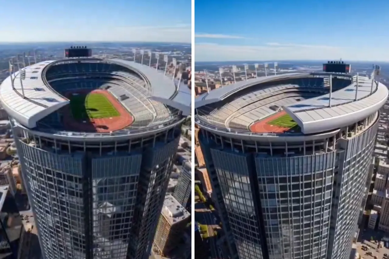 Arabia Saudita revela render futurista del NEOM Stadium para el Mundial ...