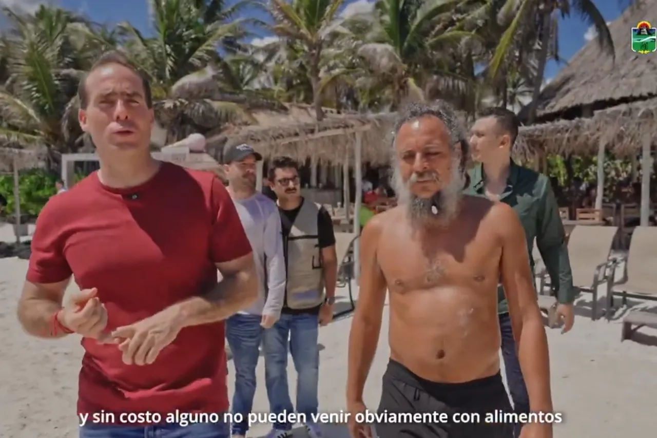 Alcalde de Tulum presume acceso libre a playas, pero sin alimentos ni sombrillas