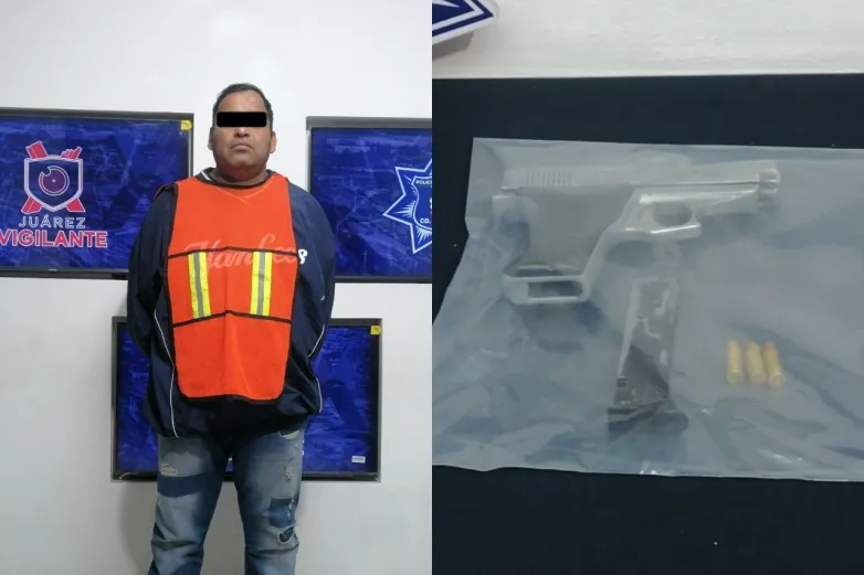 Lo sorprenden manipulando un arma y lo arrestan