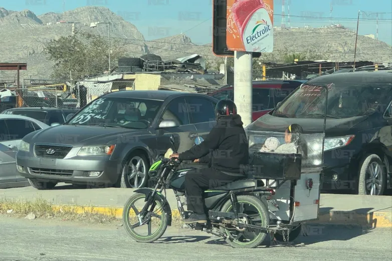 Ingenio mexicano: traslado familiar en vehículo improvisado sorprende