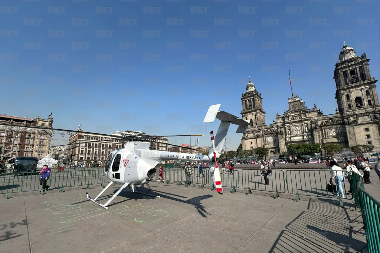 Preparan el Zócalo de la CDMX para desfile del 20 de noviembre