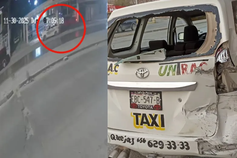 Choca contra taxi estacionado y huye; afectados piden ayuda