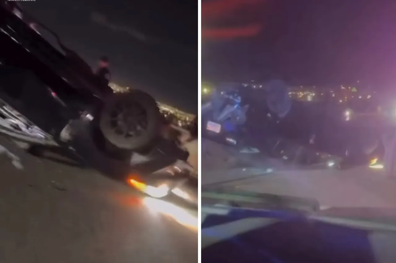 Vuelca vehículo en la I-10 en El Paso