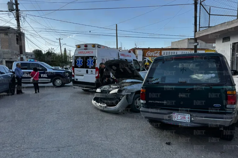Conductora ebria provoca choque en cadena en la colonia El Barreal
