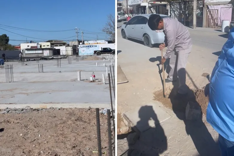 Juárez: Descubren conexión ilegal de agua en obra en construcción