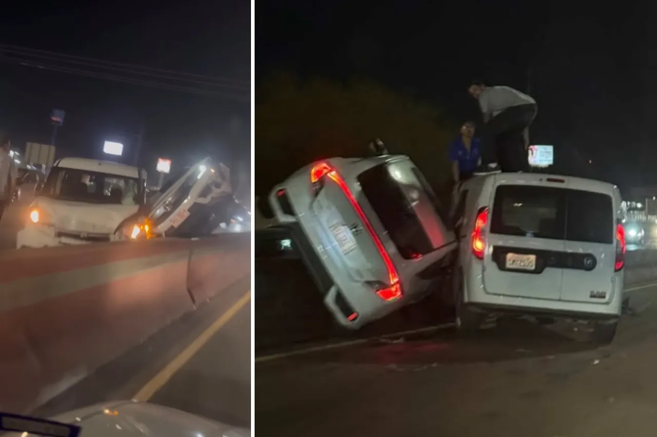 El Paso: Chocan dos vehículos en la I-10