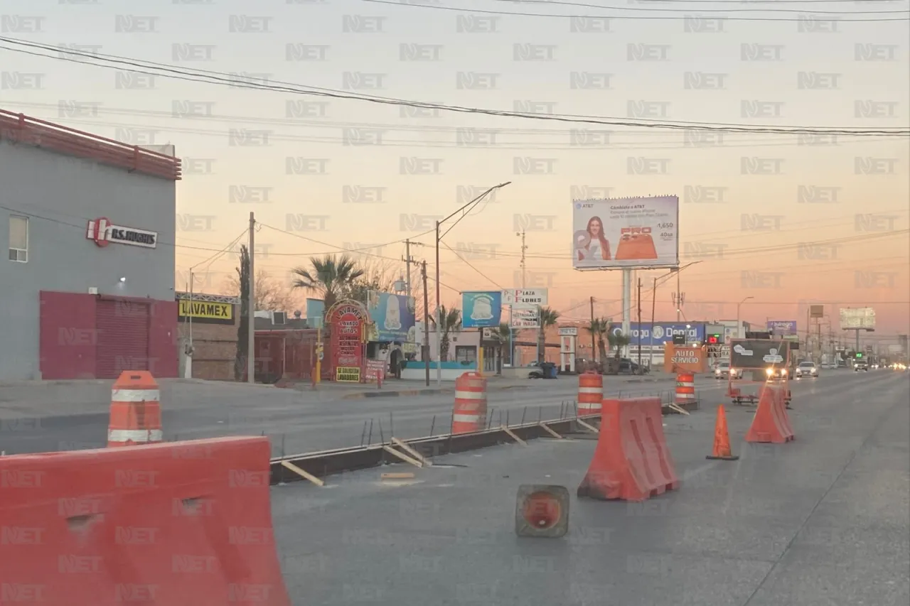 Comienzan obras para nuevo camellón en la avenida Waterfill
