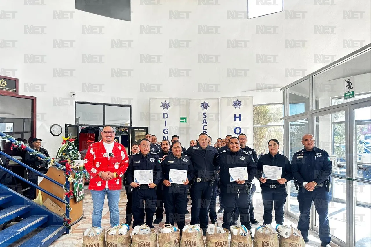 Desde septiembre han entregado 400 despensas a policías municipales