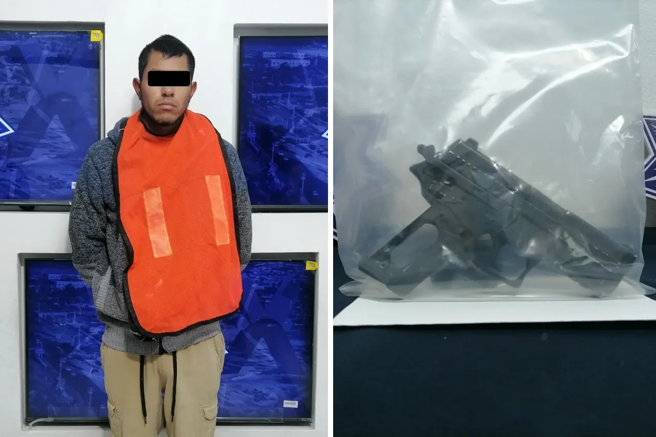 Lo sorprenden manipulando un arma de fuego en la colonia Los Ojitos